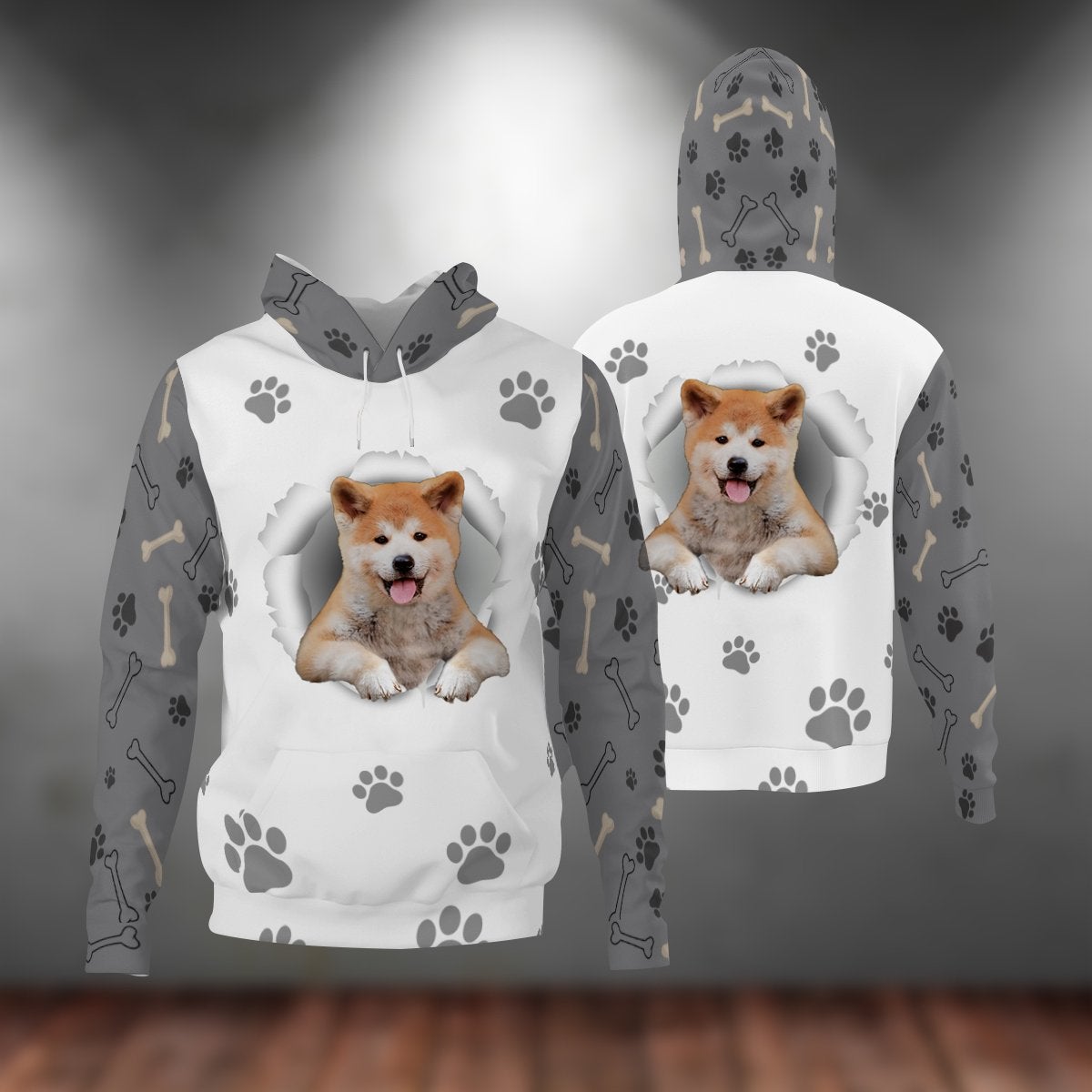 Shiba Inu 2-Paw Dog Unisex Hoodie