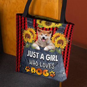 Shiba Inu 2-Just A Girl Who Loves Dog Tote Bag