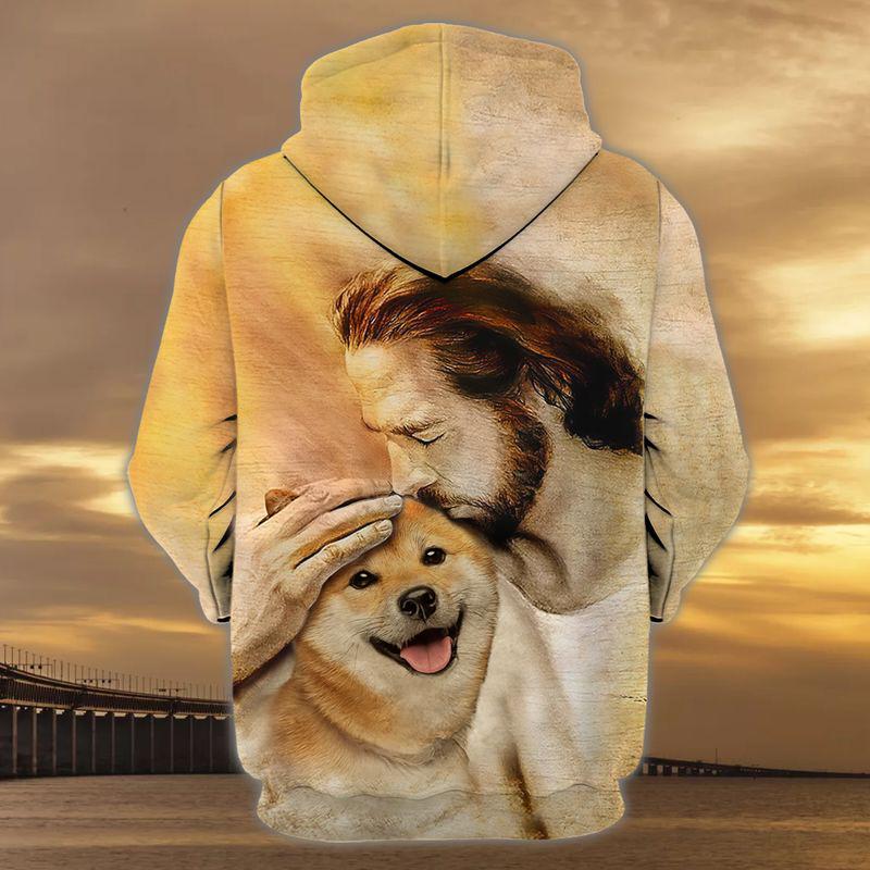 Shiba Inu With God Unisex Hoodie