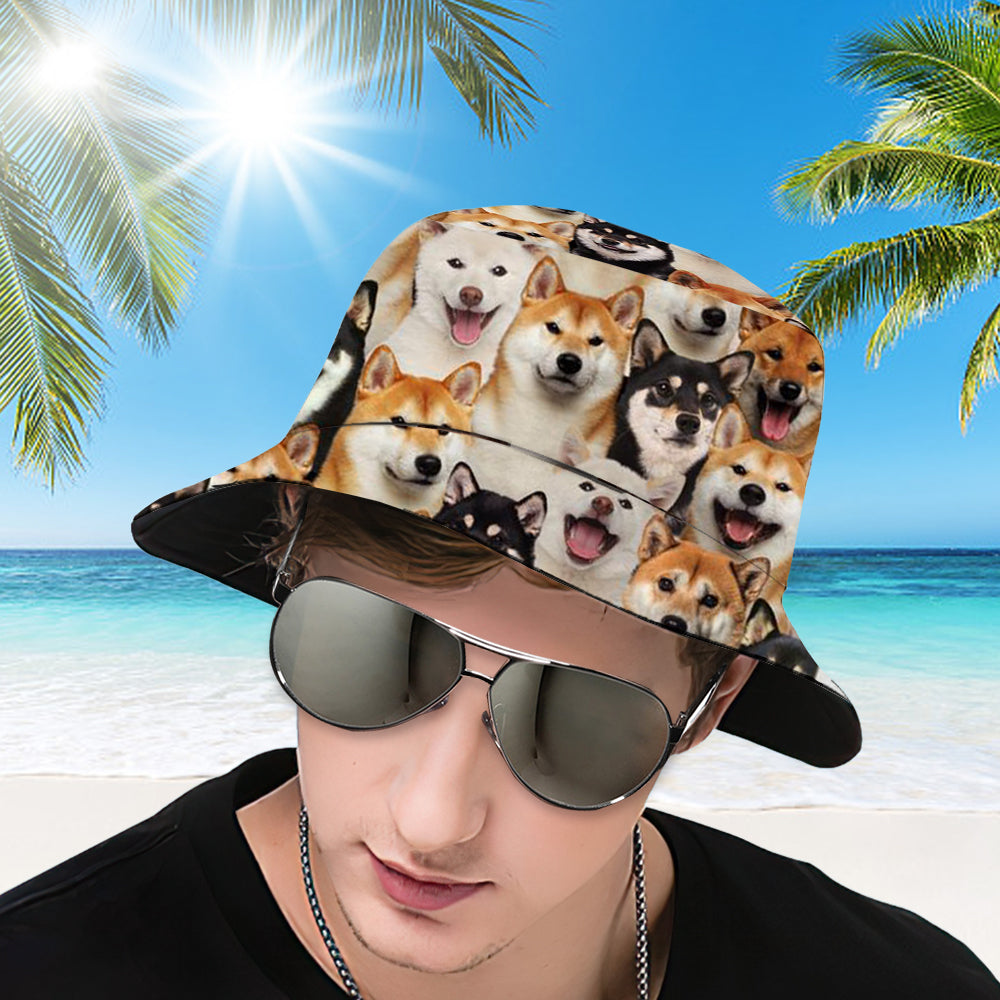 A Bunch Of Shiba Inus Bucket Hat
