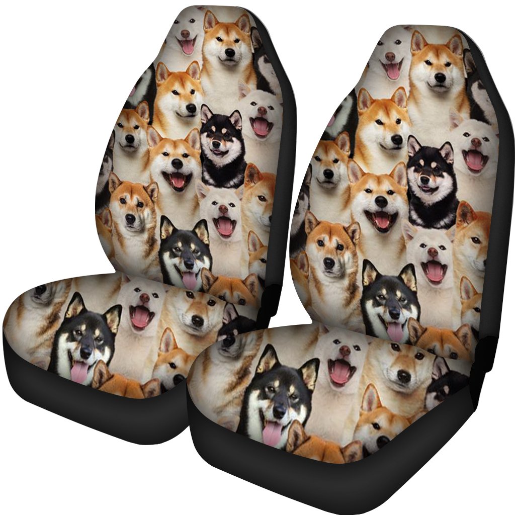A Bunch Of Shiba Inus Car Seat Cover