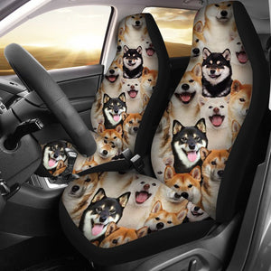 A Bunch Of Shiba Inus Car Seat Cover