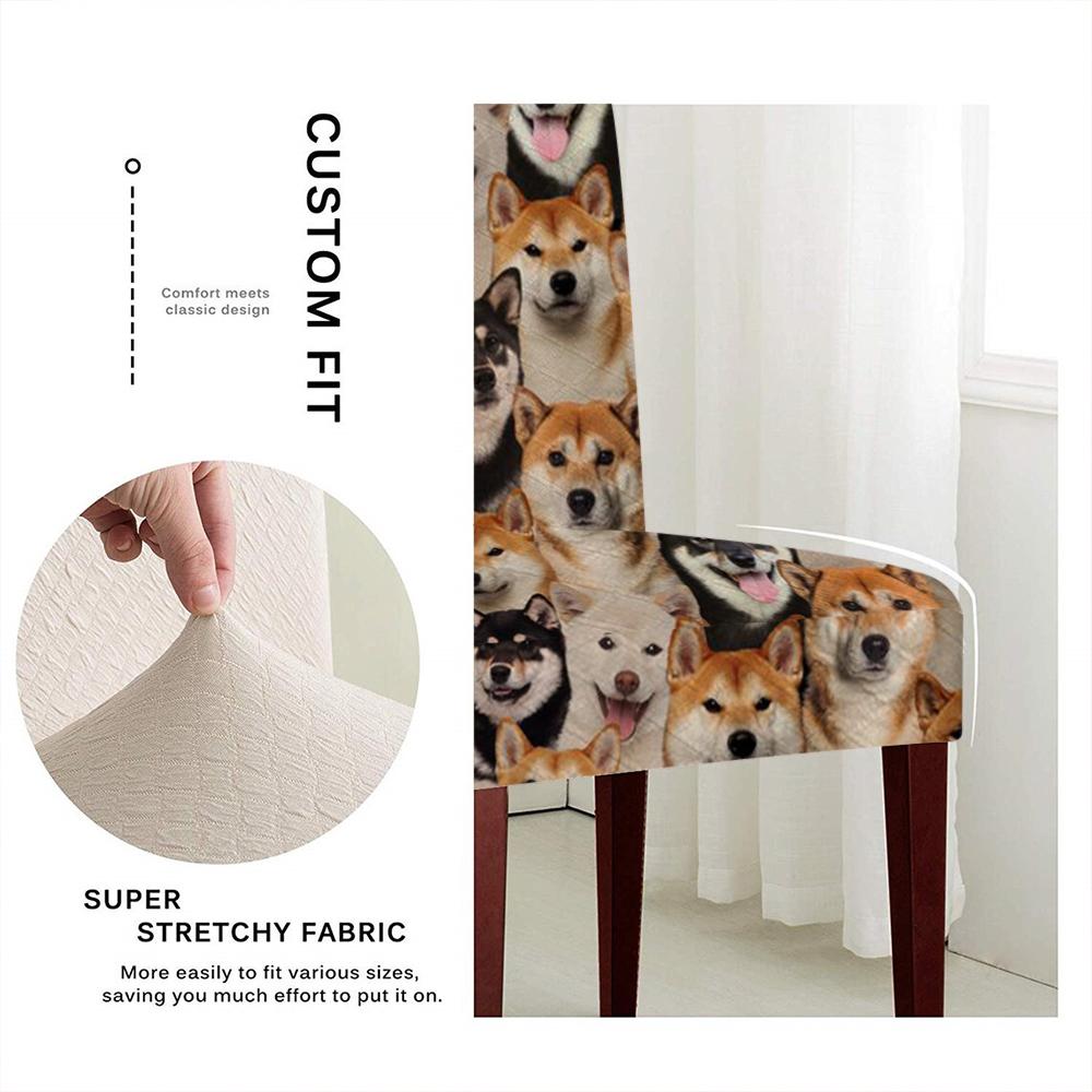 A Bunch Of Shiba Inus Chair Cover/Great Gift Idea For Dog Lovers