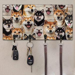 A Bunch Of Shiba Inus Key Hanger