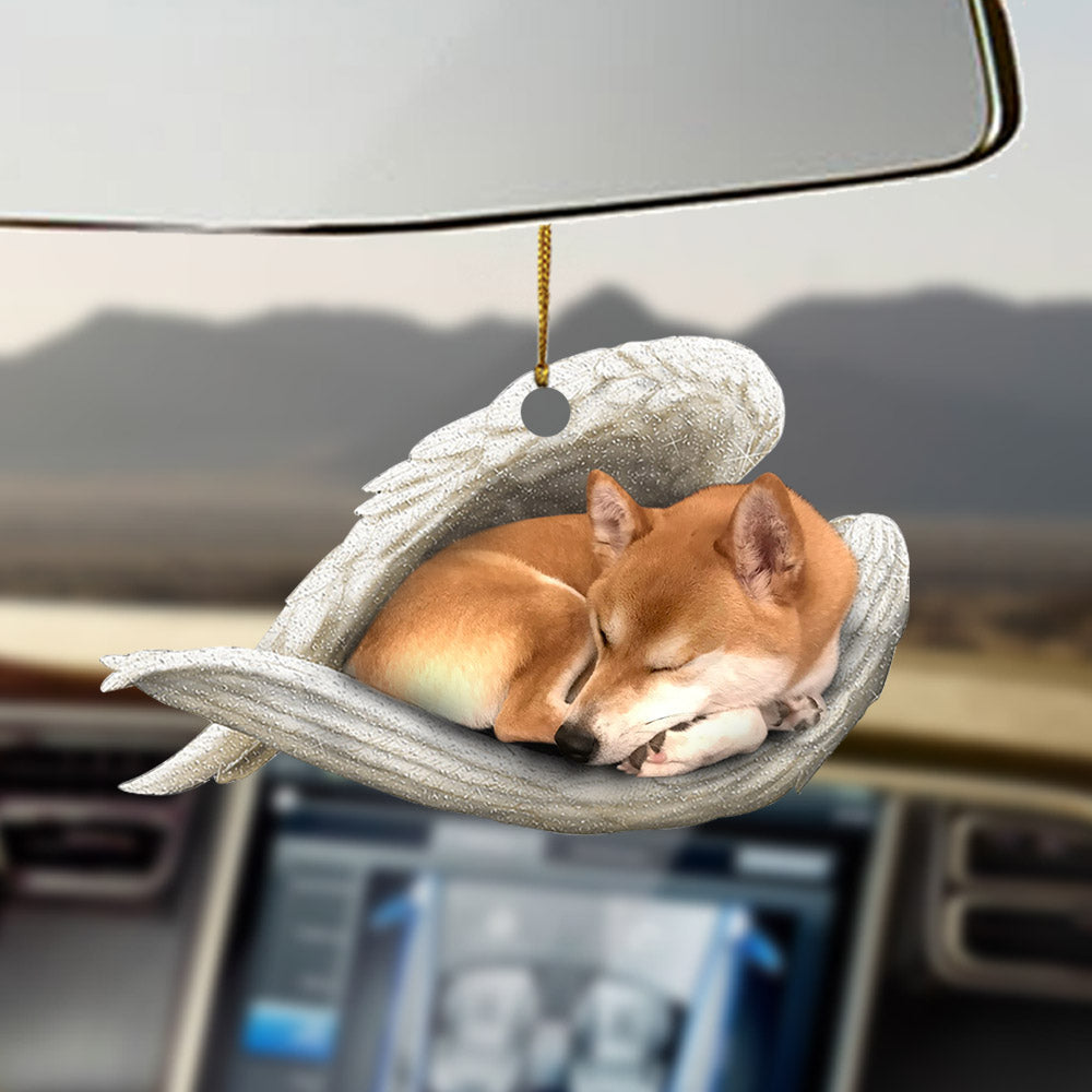 Shiba inu Sleeping Angel Ornament Sleeping Angel Car Hanging Ornament