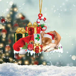 Shiba inu Merry Christmas Hanging Ornament-0211