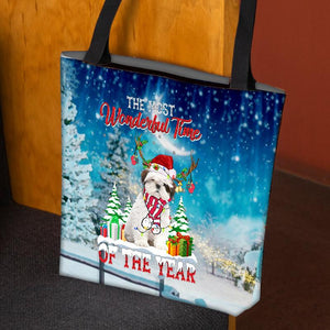 Shih Tzu Christmas Tote Bag