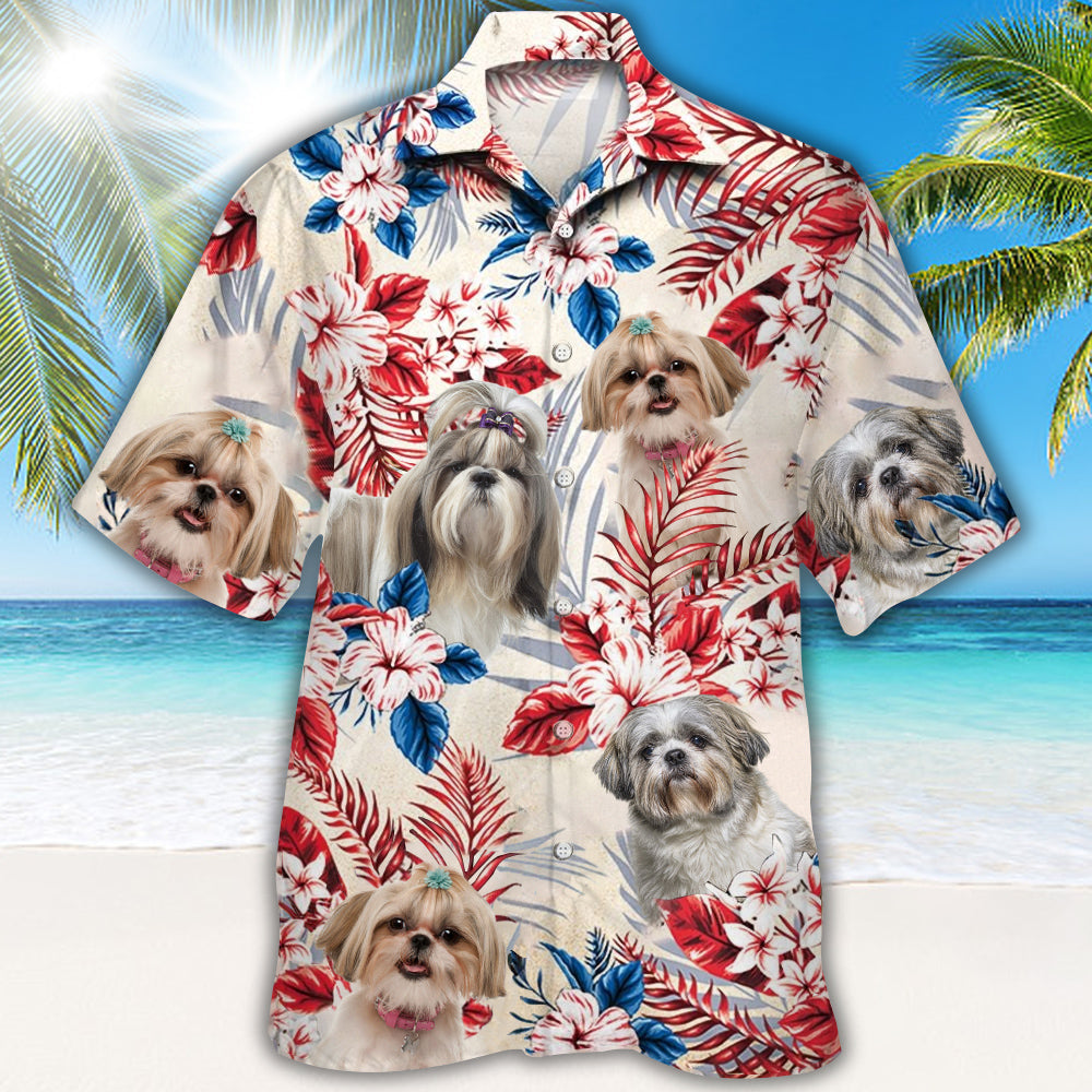 Shih Tzu Hawaiian Shirt