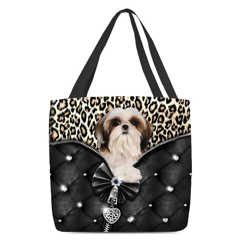 2022 New Release Shih Tzu-1All Over Printed Tote Bag