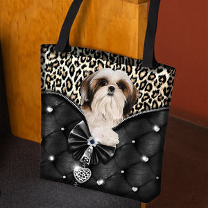 2022 New Release Shih Tzu-1All Over Printed Tote Bag