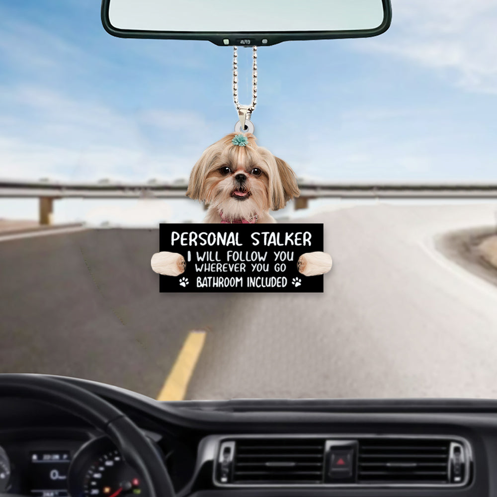 Shih Tzu02 Personal Stalker Car Hanging Ornament