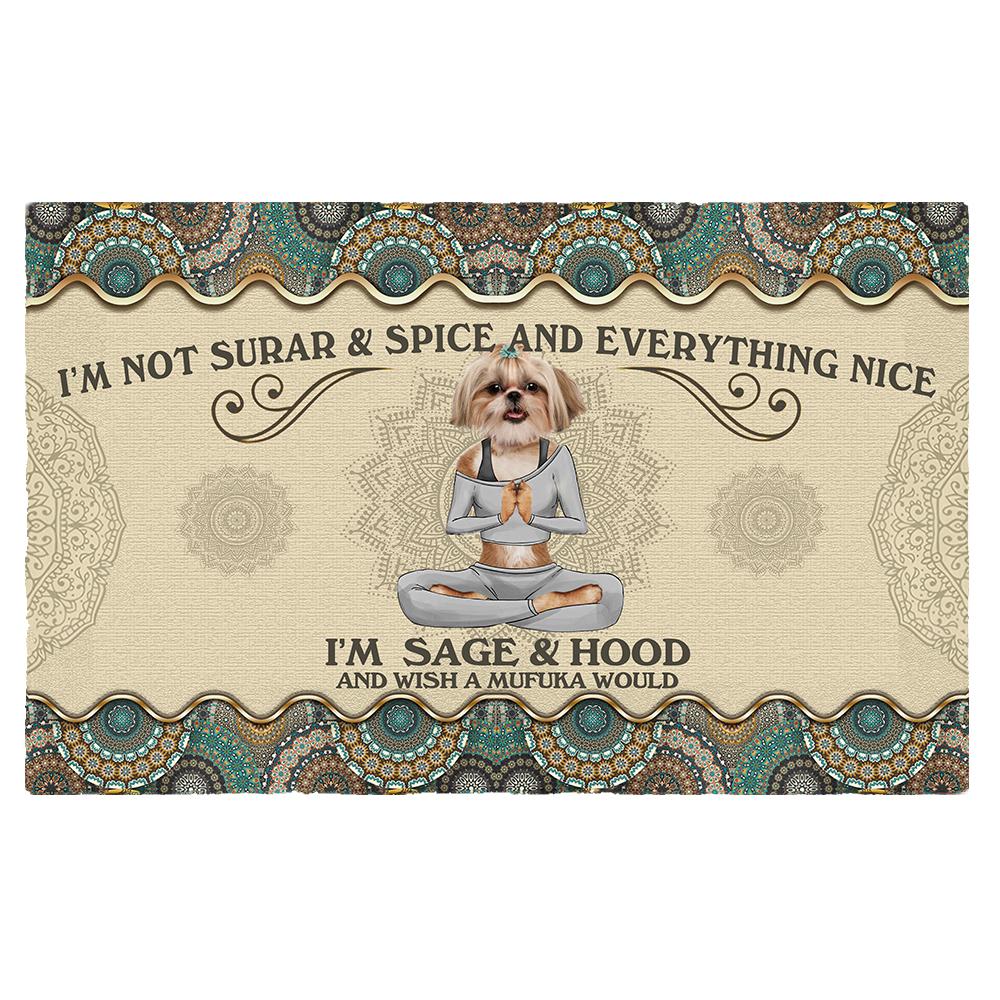 Wish A Mufuka Would-Shih Tzu Doormat