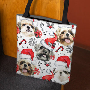 Shih Tzu Merry Christmas Tote Bag