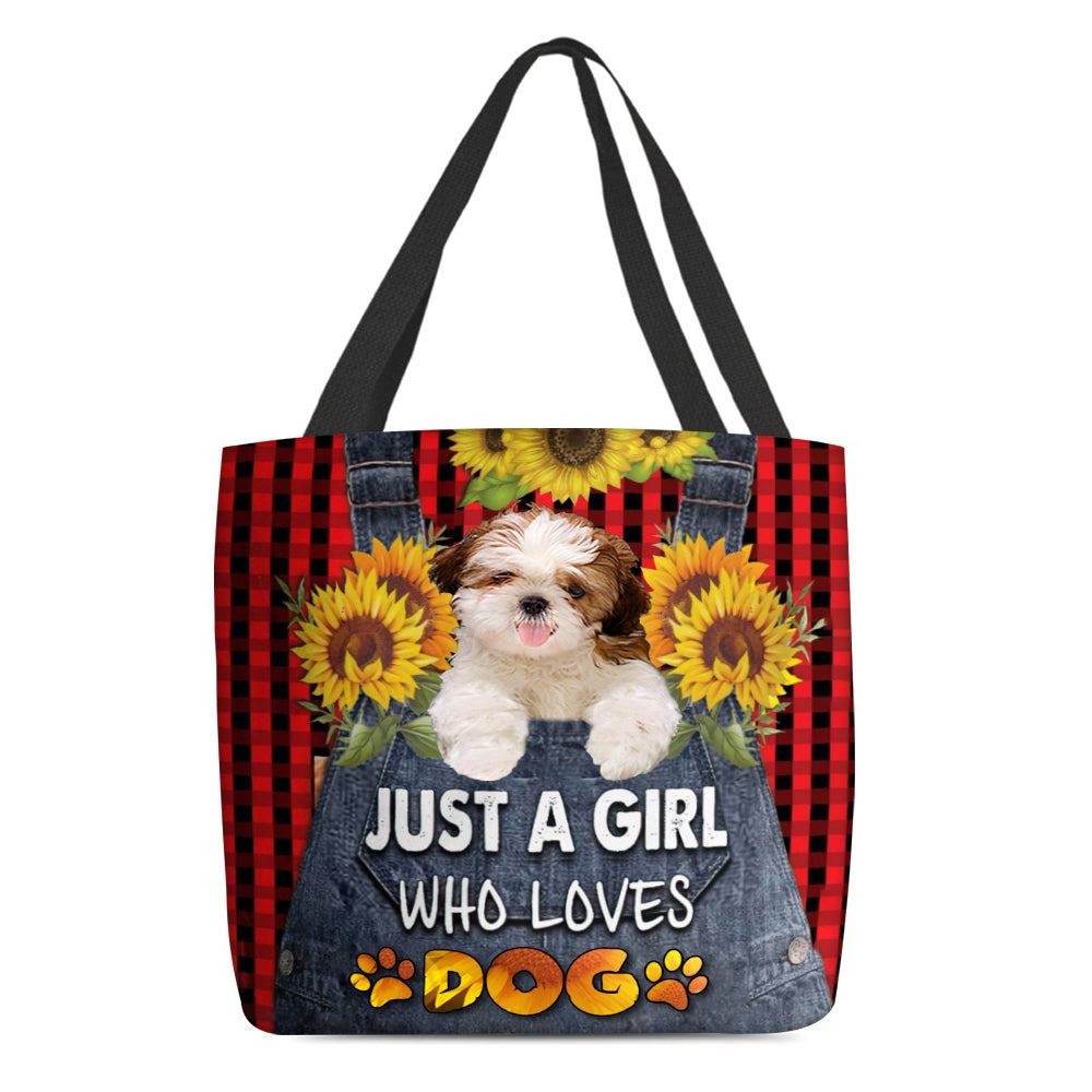 Shih Tzu 2-Just A Girl Who Loves Dog Tote Bag