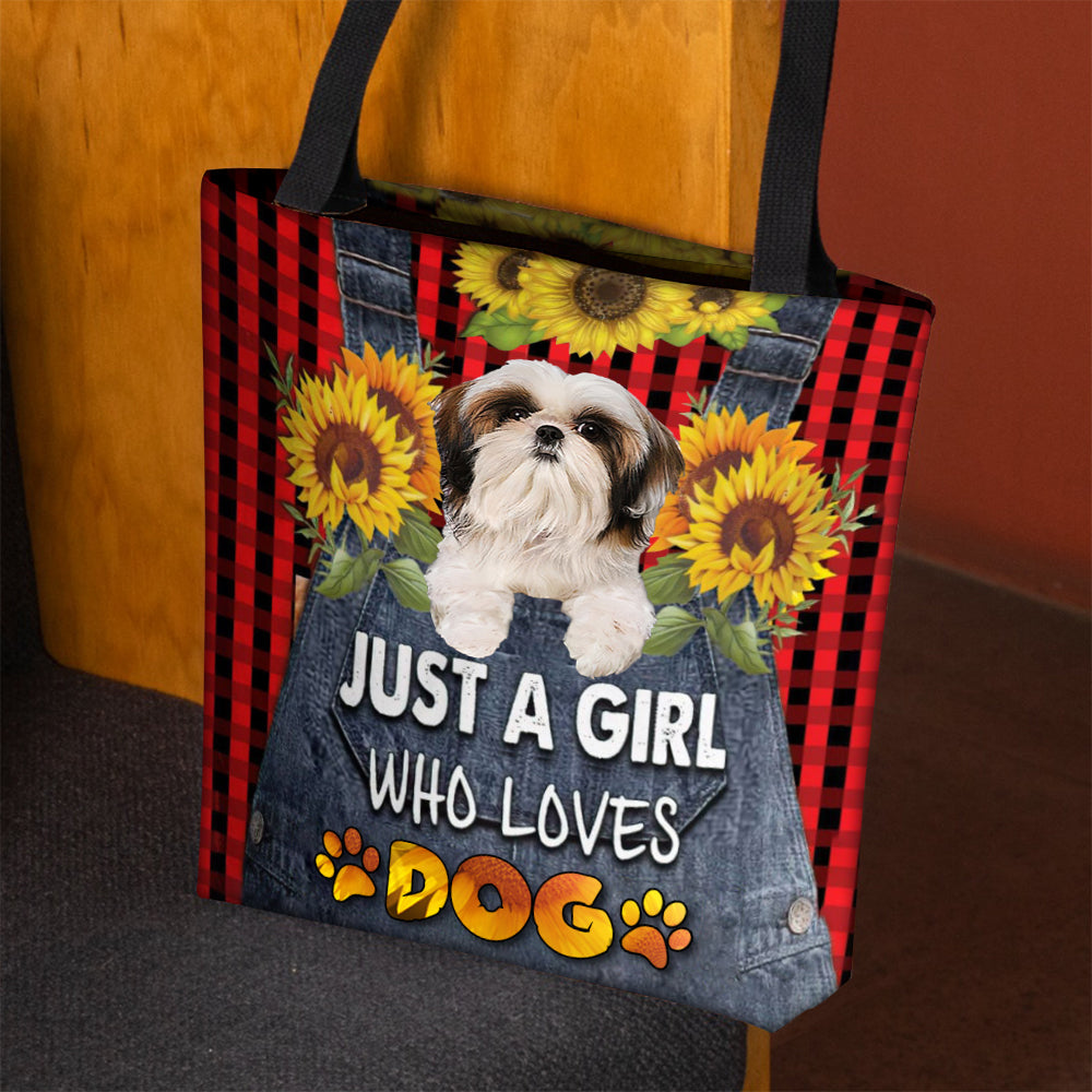 Shih Tzu-Just A Girl Who Loves Dog Tote Bag