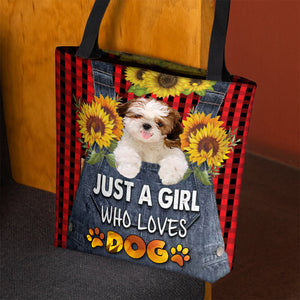Shih Tzu 2-Just A Girl Who Loves Dog Tote Bag
