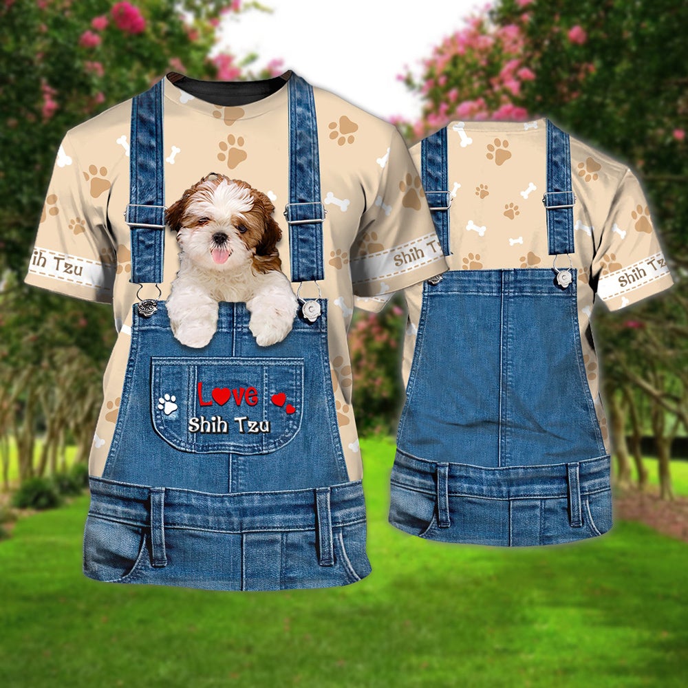 Love Shih Tzu Cute Unisex T-shirt