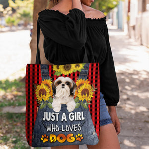 Shih Tzu-Just A Girl Who Loves Dog Tote Bag