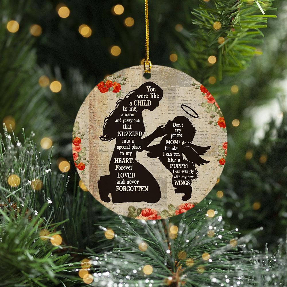 Shih Tzu Angel Memorial Ornament