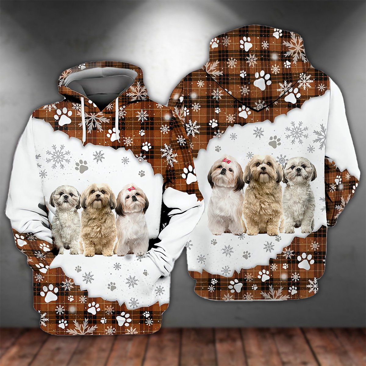 Shih Tzu Happy Holiday Unisex Hoodie