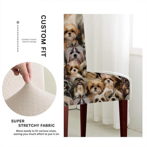 A Bunch Of Shih Tzus Chair Cover/Great Gift Idea For Dog Lovers