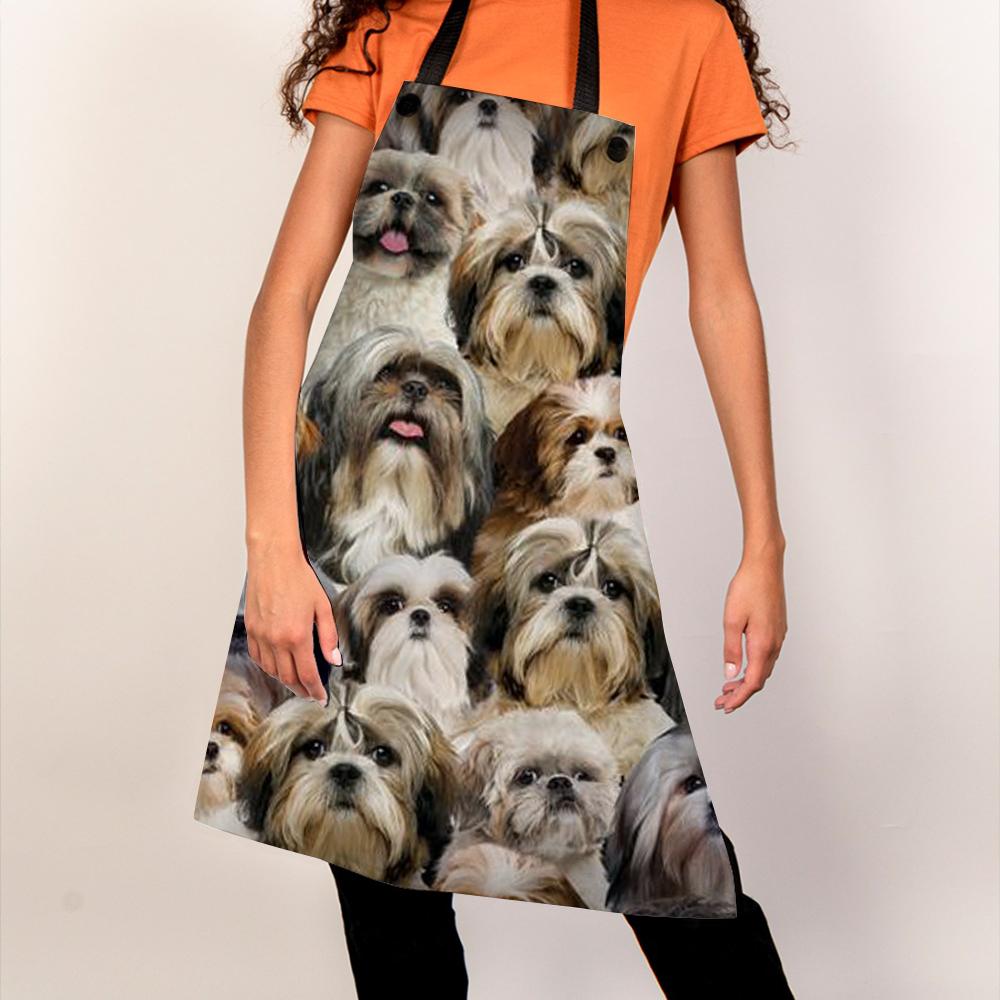A Bunch Of Shih Tzus Apron/Great Gift Idea For Christmas