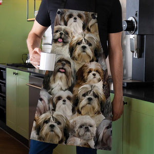 A Bunch Of Shih Tzus Apron/Great Gift Idea For Christmas