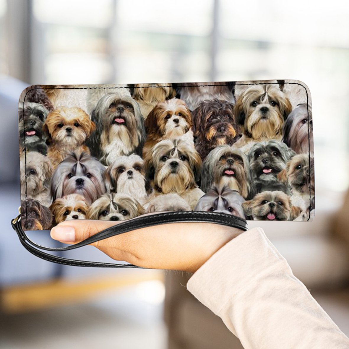A Bunch Of Shih Tzus Clutch Purse