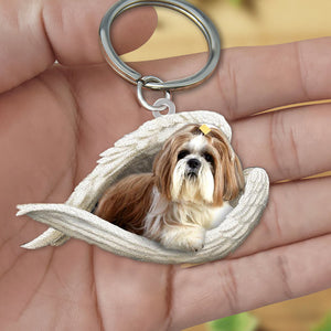 Shih tzu1.Sleeping Angel Acrylic Keychain