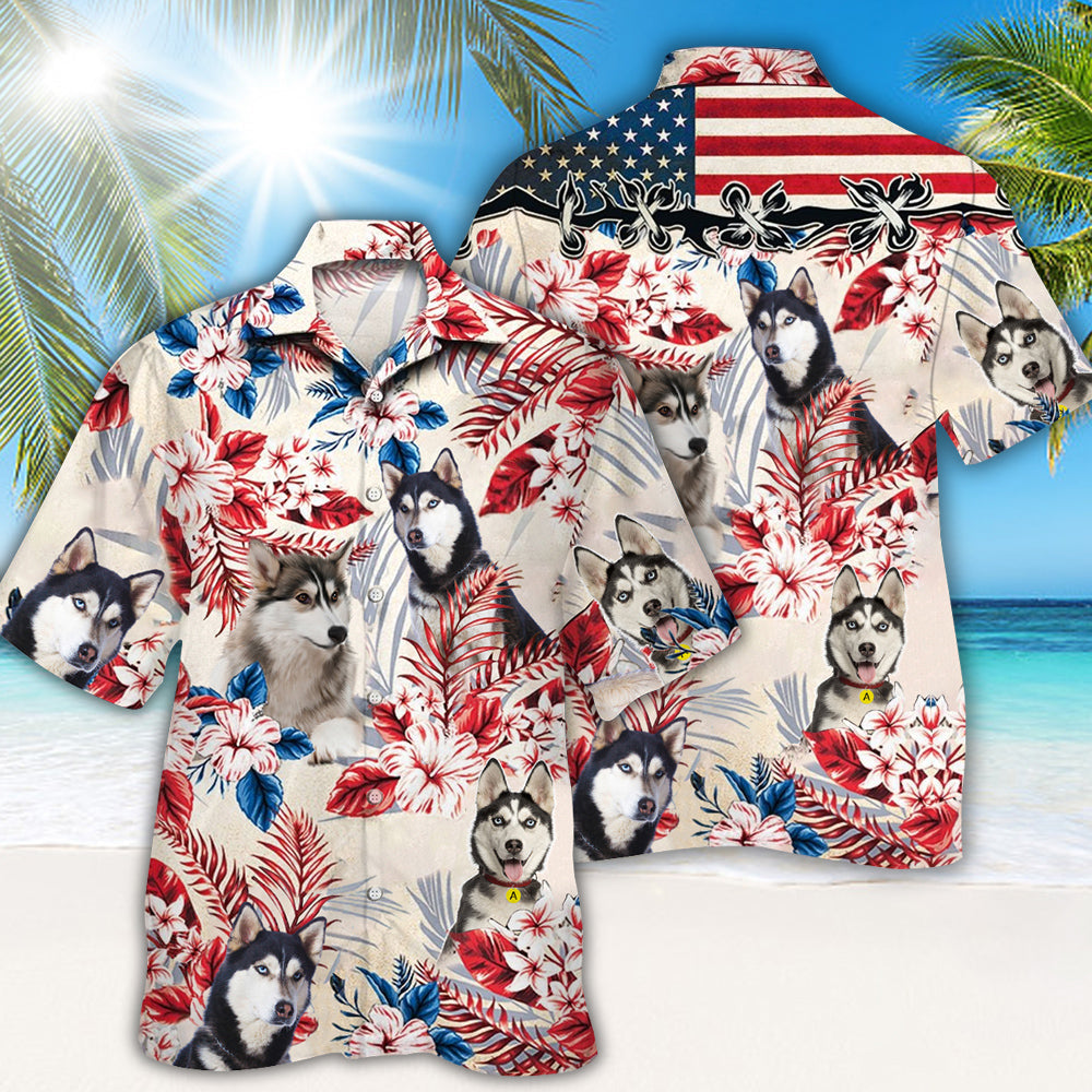 Husky Hawaiian Shirt