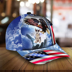 Siberian Husky Perfect One Nation Under God Cap For Patriots And Dog Lovers