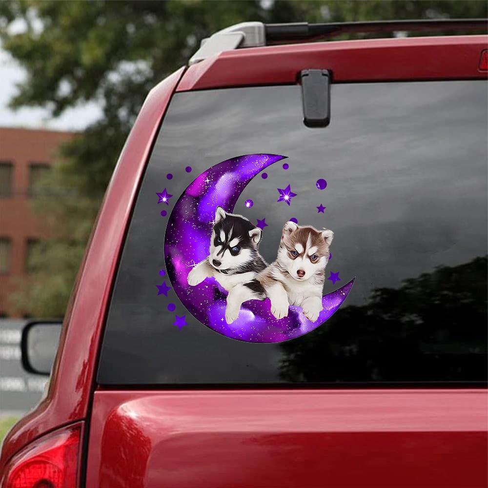 Husky I Love You To The Moon Decal