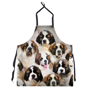 A Bunch Of St. Bernards Apron/Great Gift Idea For Christmas