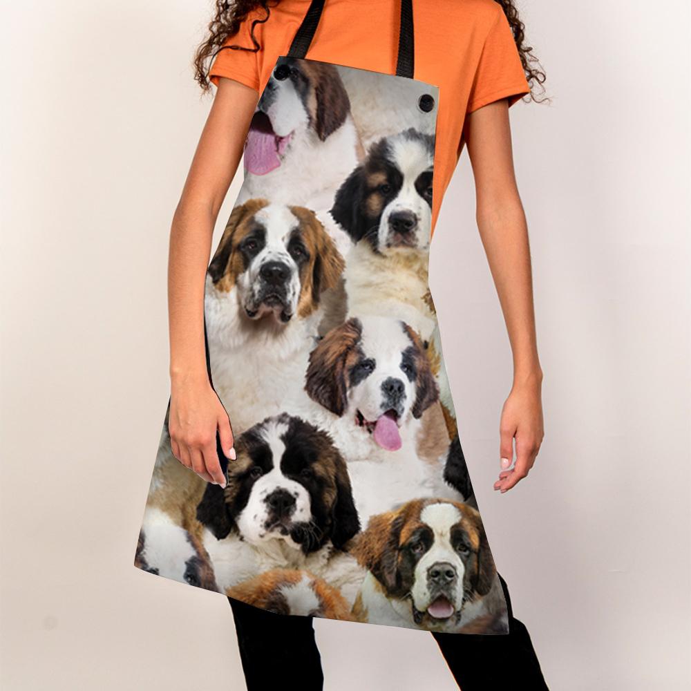 A Bunch Of St. Bernards Apron/Great Gift Idea For Christmas
