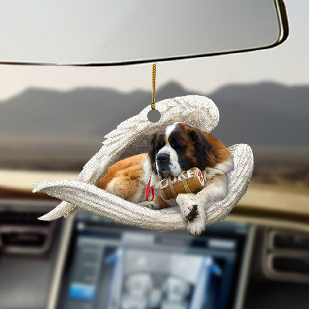 St Bernard Sleeping Angel Ornament Sleeping Angel Car Hanging Ornament
