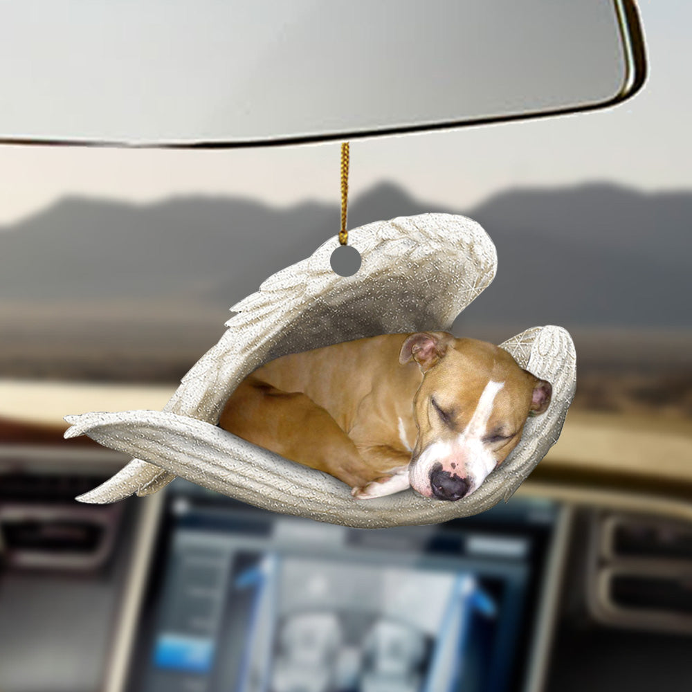 Staffordshire Bull Terr Sleeping Angel Ornament Sleeping Angel Car Hanging Ornament