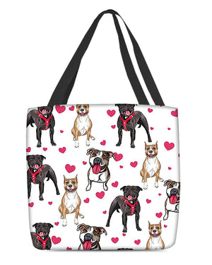 Cute Staffordshire Bull Terrier02 Tote Bag