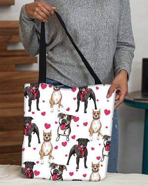Cute Staffordshire Bull Terrier02 Tote Bag