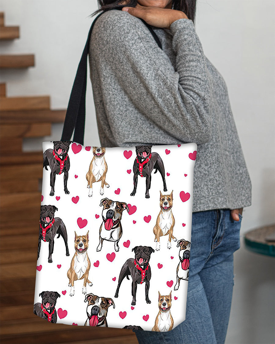 Cute Staffordshire Bull Terrier02 Tote Bag