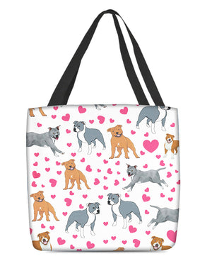 Cute Staffordshire Bull Terrier Tote Bag