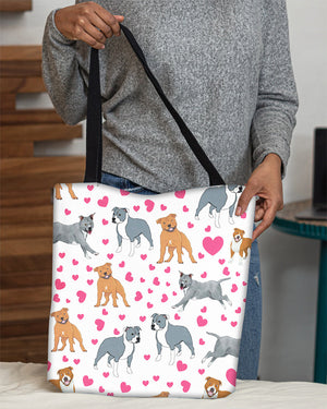Cute Staffordshire Bull Terrier Tote Bag