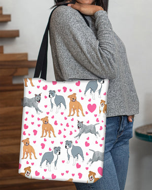 Cute Staffordshire Bull Terrier Tote Bag