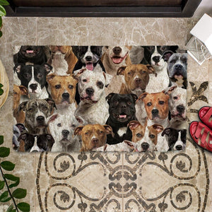 A Bunch Of Staffordshire Bull Terriers/Staffy Doormat