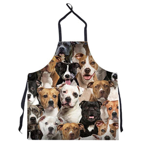 A Bunch Of Staffordshire Bull Terriers Apron/Great Gift Idea For Christmas
