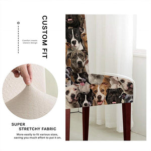 A Bunch Of Staffordshire Bull Terriers Chair Cover/Great Gift Idea For Dog Lovers