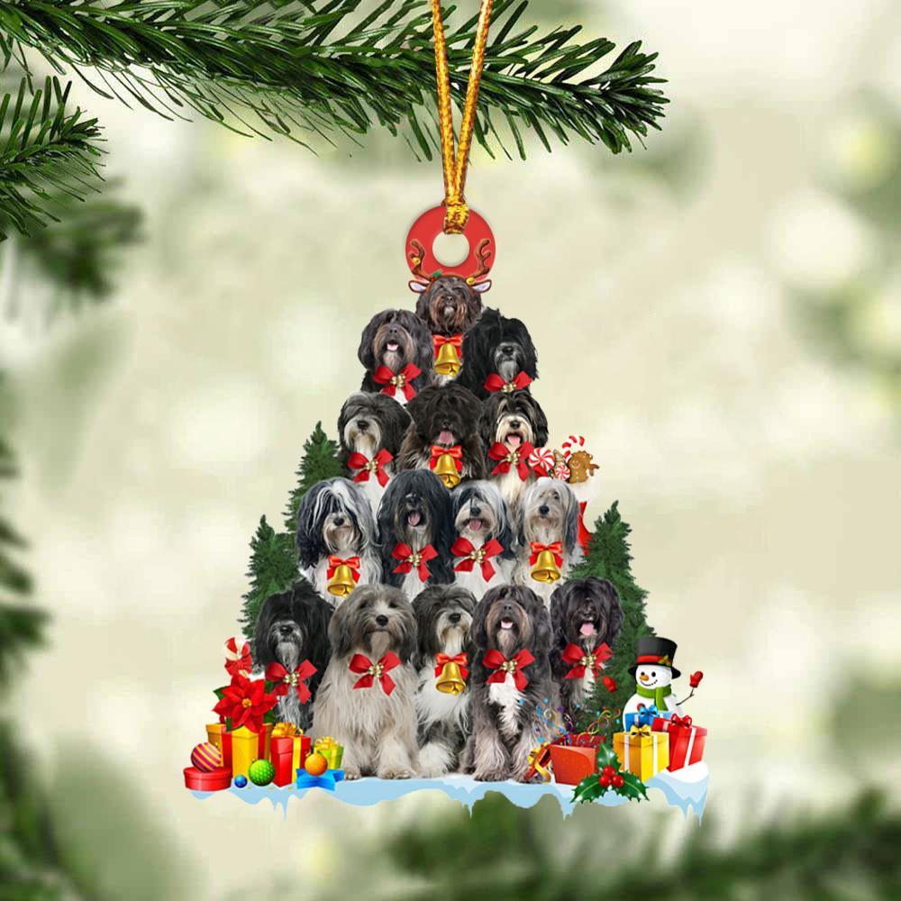 Tibetan Terrier-Dog Christmas Tree Ornament