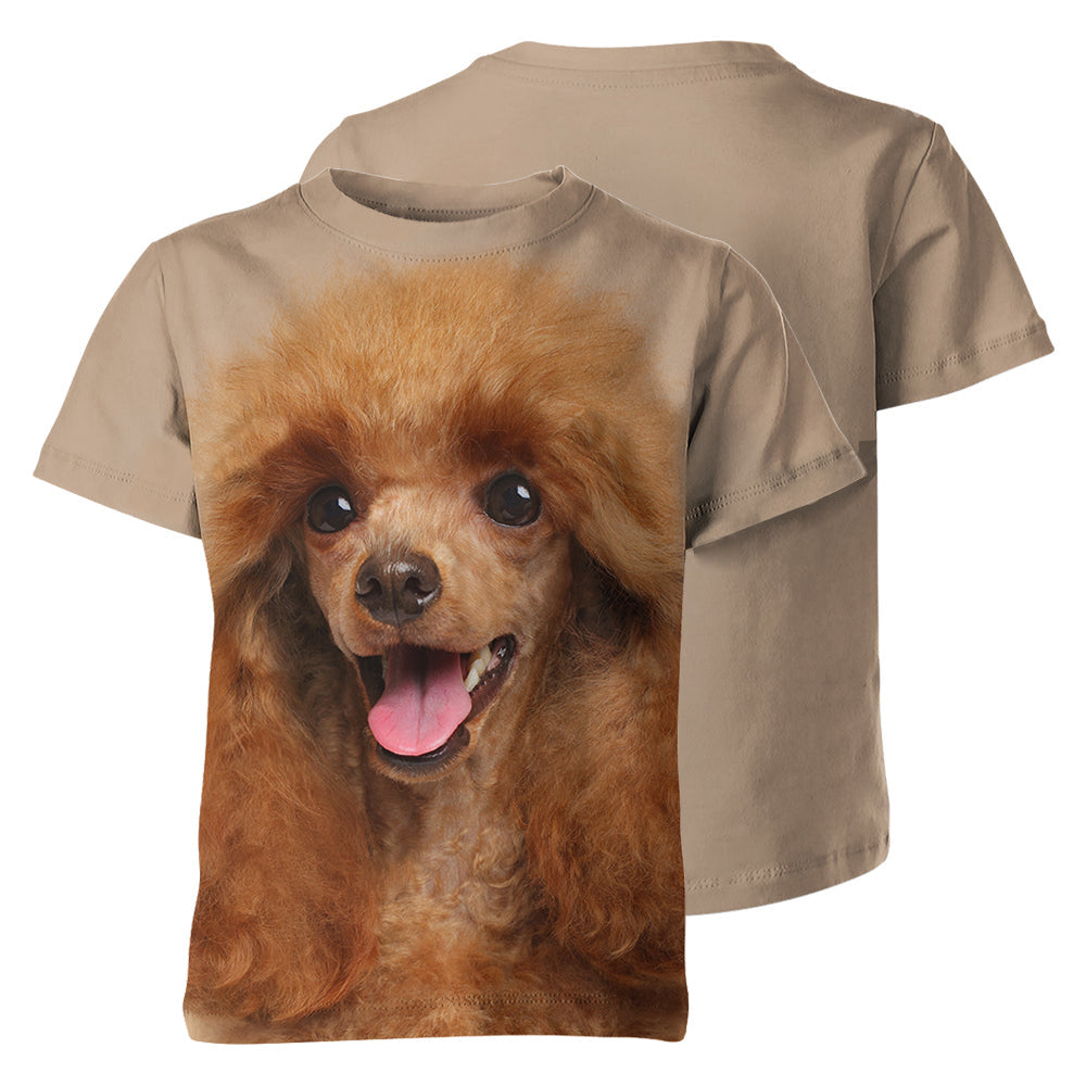 Toy Poodle Happy 3D Graphic Unisex T-shirt