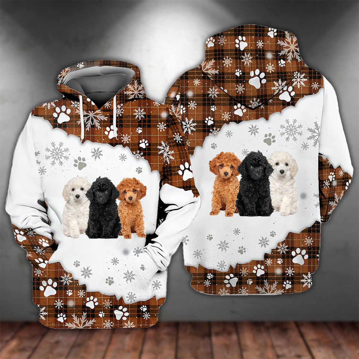 Toy Poodle Happy Holiday Unisex Hoodie