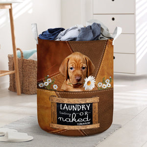 Vizsla Laundry Today Or Naked Tomorrow Laundry Basket