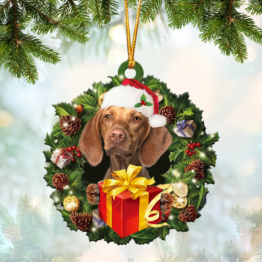 Vizsla Christmas Gift Hanging Ornament